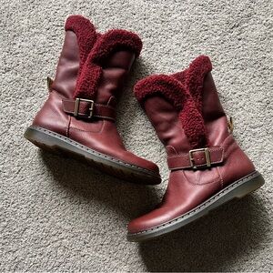 Dr. Martens Burgundy Combat Boots